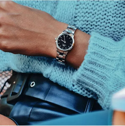 Vista 2 de Daniel Wellington Iconic Link Reloj pulsera de eslabones de oro rosa o plata