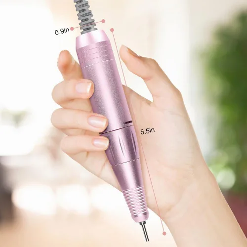 Vista 7 de Ejoyous - Taladro de uñas de repuesto para taladro eléctrico de uñas, mango rojo