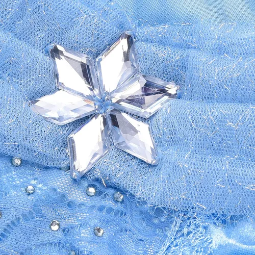 Vista 3 de GJDAMFD Disfraz de princesa de mariposa azul con accesorios para niñas pequeñas