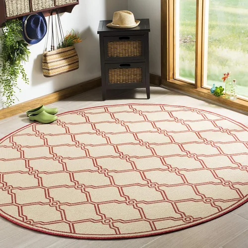 Vista 17 de SAFAVIEH Alfombra lavable para exteriores Linden Collection – Alfombra de pasillo de 2.2 x 8 pies, color crema y aguamarina, no desprende pelusa