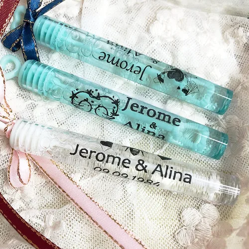 Vista 2 de Calcomanías de nombre personalizadas, calcomanías de boda personalizadas para sobres, calcomanías de dirección personalizadas, calcomanía de tubo