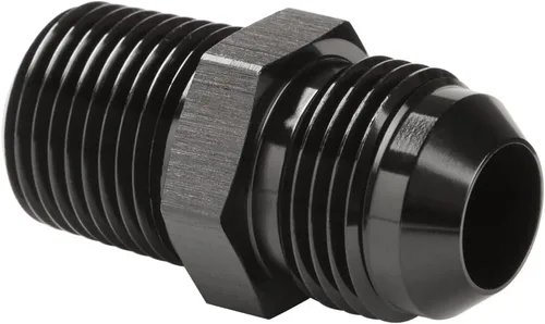 Vista 11 de 3AN macho Flare a 1/4 NPT tubo macho 90 grados codo adaptador unión aluminio negro