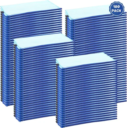 Vista 8 de Handepo 100 bolsas de malla para lápices, azul, A6