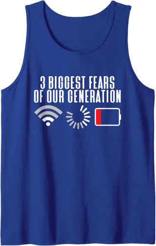 Vista 9 de Camiseta sin mangas con los 3 mayores miedos de nuestra generación, Negro, S