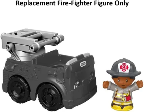 Vista 3 de Pieza de repuesto para Fisher-Price Little People to The Rescue FireTruck Playset - GGT34 ~ Figura de repuesto para luchador de incendios