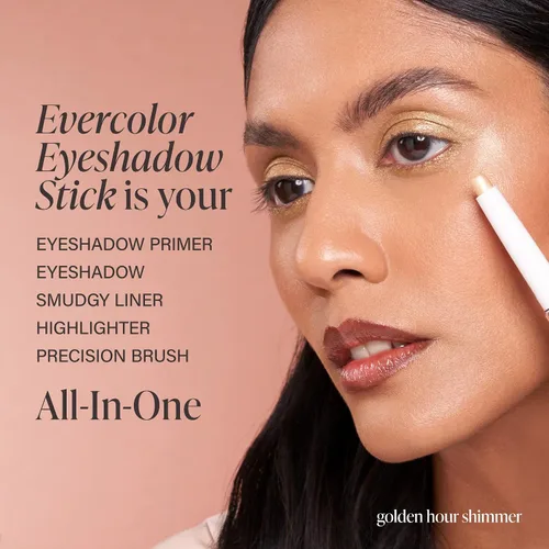 Vista 5 de Mally Beauty Evercolor Barra de sombra de ojos – Palisandro Mate – Fórmula impermeable y a prueba de pliegues – Color acumulable fácil de aplicar