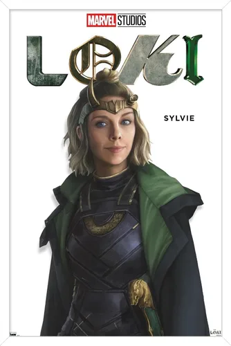 Vista 14 de Trends International Marvel Loki - Póster de pared de la serie Sylvie Feature Series, 14.725 x 22.375 pulgadas, versión enmarcada de madera