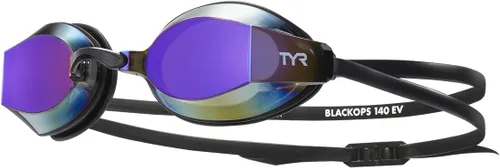Vista 9 de TYR Gafas de natación para adultos Black Ops 140 EV Reducción de arrastre de perfil bajo Vista periférica de 140 grados Juntas de silicona
