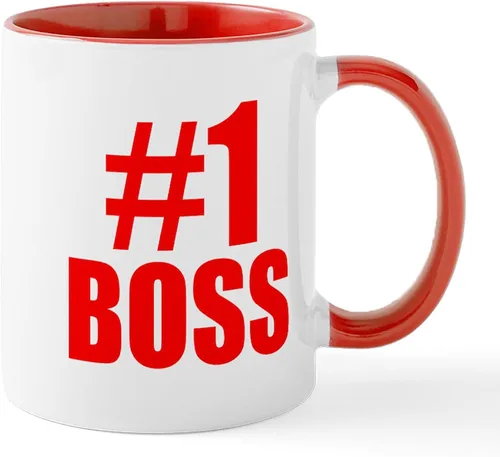 Vista 39 de CafePress – como un Boss Taza – El único Taza de café, taza de café, S, Blanco