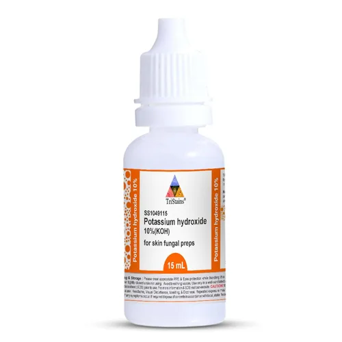 Vista 2 de Hidróxido de potasio KOH 10%, 15mL (Compre 1 y obtenga uno gratis)