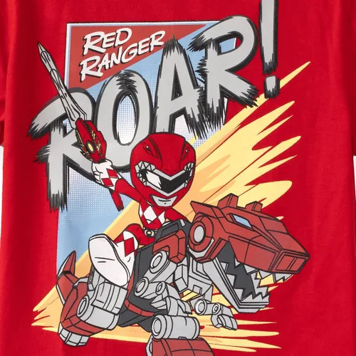 Vista 6 de Power Rangers Paquete de 3 camisetas gráficas de manga corta para niños