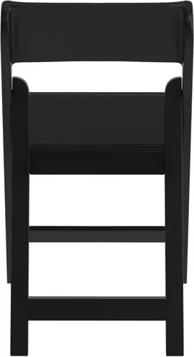 Vista 7 de Flash Furniture Hercules Tucker - Silla plegable de resina negra comercial, ligera, asiento extraíble acolchado de vinilo, para uso en interiores