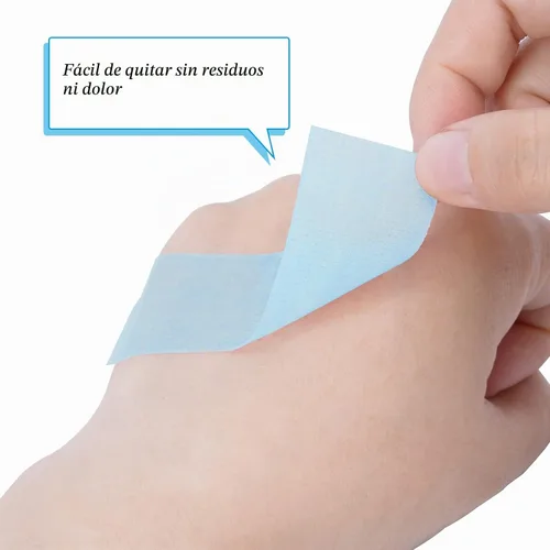 Vista 5 de QUEWEL Cinta de pestañas para extensiones de pestañas, cinta de pestañas azul, bien transpirable, cinta de extensión de pestañas, cinta
