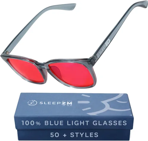 Vista 21 de Sleep ZM Blue Light Blocking & Light Sensitivity Glasses - 8 Lens Types for Comfort, Relaxation, Sleep & Relief - 50+ Styles