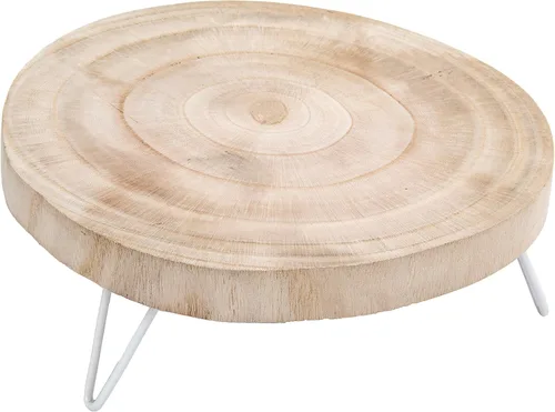 Vista 10 de Creative Co-Op - Pedestal decorativo de madera de Paulownia, negro
