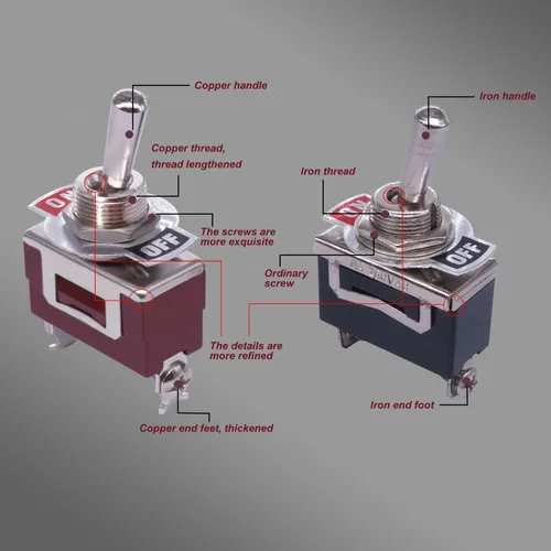 Vista 7 de weideer Interruptor de palanca de 12 V 30 A encendido/apagado 2 pines 2 posiciones SPST interruptor impermeable con terminales de tapa impermeable