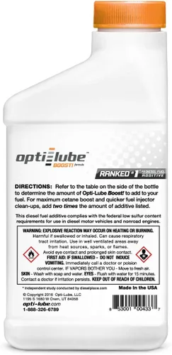 Vista 4 de Opti-Lube ADITIVO de combustible diésel de fórmula máxima de cetano: botellas de 8 onzas (paquete de 6)