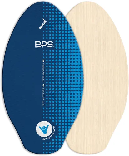 Vista 14 de BPS Skimboard 'Shaka' de Nueva Zelanda con almohadillas de agarre EVA de colores y capa transparente de alto brillo tablas de madera para aventuras