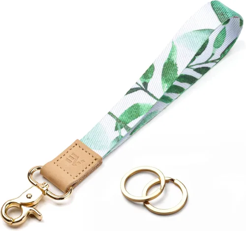 Vista 8 de EcoVision - Llaveros lindos con correa para llaves, llavero de muñeca para mujer, correa de insignia con 2 argollas para llaves