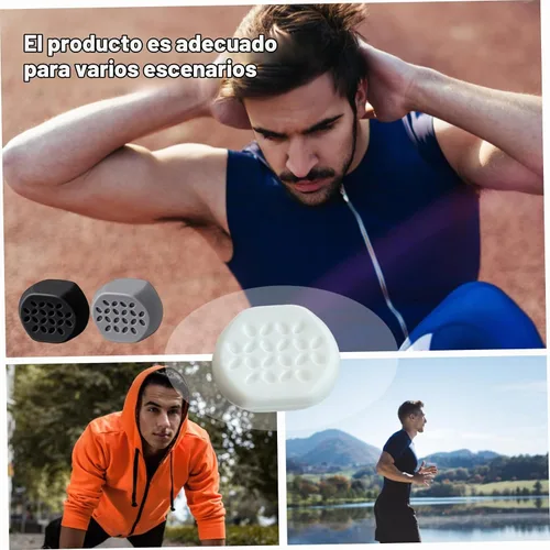 Vista 6 de Ejercitador de mandíbula, ejercitador de mandíbula para hombres y mujeres, 6 piezas de ejercicio de línea de mandíbula masticable, reductor