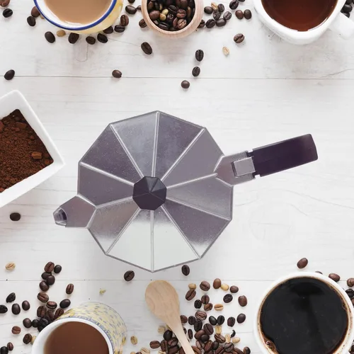 Vista 5 de Fino Cafetera espresso para estufa, prepara hasta 3 porciones