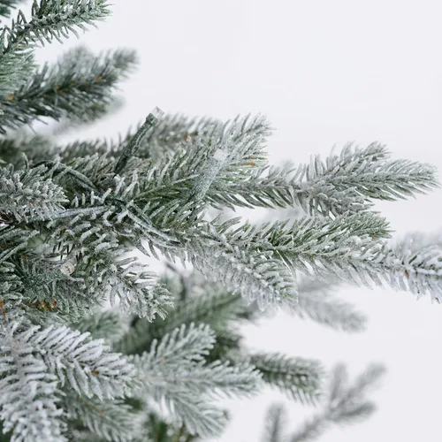 Vista 5 de Haute Decor Árbol de Navidad de abeto alpino de Alberta de 7 pies esmerilado