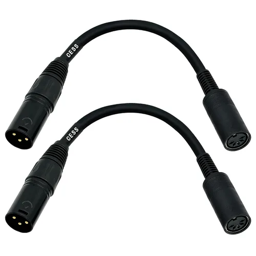 Vista 5 de CNCESS CESS-279 DIN - Cable adaptador MIDI hembra de 5 pines a XLR macho de 3 pines, cable convertidor de 6 pulgadas para sintetizadores, teclados