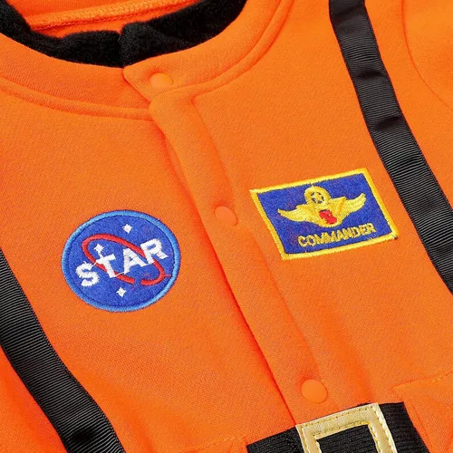 Vista 3 de COSLAND Mameluco de astronauta para bebés y niños para Halloween novedad para cosplay