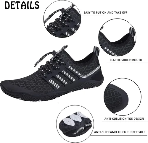 Vista 2 de Wyhan - Zapatos de agua para hombre y mujer, secado rápido, calcetines acuáticos, zapatos de buceo para playa, natación, surf, piscina, yoga