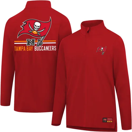 Vista 78 de Ultra Game Camiseta oficial de la NFL de manga larga con cremallera de un cuarto para hombre