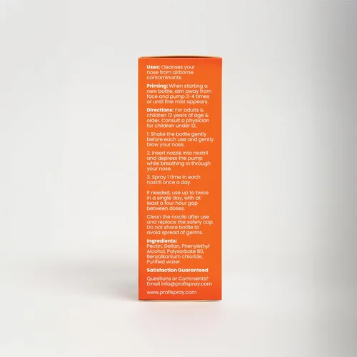 Vista 5 de Profi™ Aerosol Nasal Diario – Ayuda a defenderse contra los gérmenes y alergias en el aire, dura hasta 8 horas, aerosol nasal avanzado para viajes