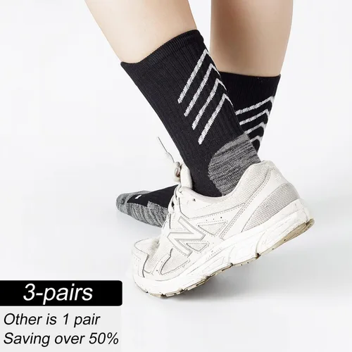 Vista 7 de Calcetines atléticos antideslizantes para hombres y mujeres, calcetines de fútbol antideslizantes para fútbol, baloncesto, yoga, gimnasio