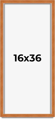 Vista 51 de Marco de 3 x 3 pulgadas de madera maciza de nuez y miel marrón con plexiglás acrílico UV, respaldo de tablero de espuma y accesorios para colgar