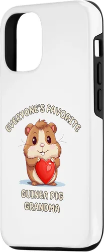 Vista 2 de iPhone 15 Funny Everyone's Favorite Guinea Pig Grandma Nana Case