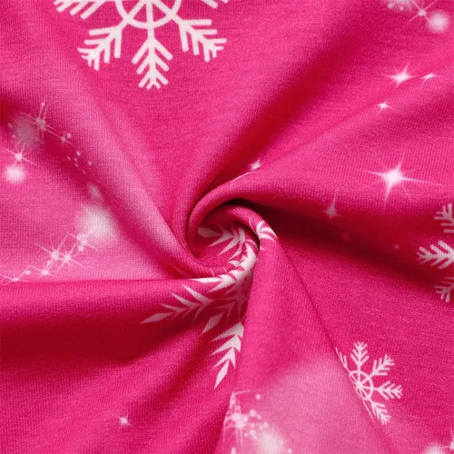 Vista 5 de Disney Princess - Conjunto de vestido de manga larga con estampado de personajes y capucha con estampado de copos de nieve