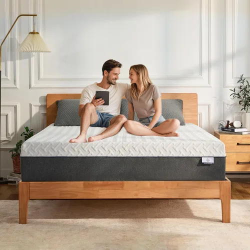 Vista 9 de Colchón Twin de 10 pulgadas para niños, tamaño Twin para litera y cama nido, espuma viscoelástica de gel de té verde para adultos y niños pequeños