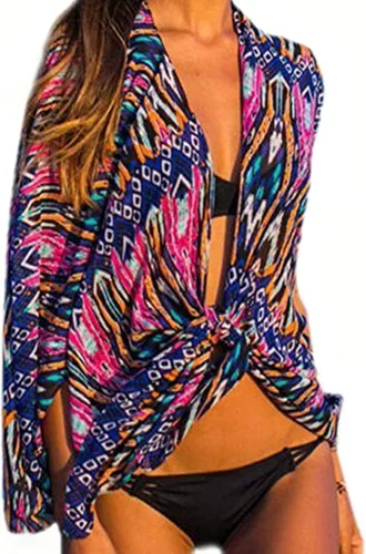 Vista 2 de Yonala - Salida de playa para mujer verano bikini cardigan, talla única