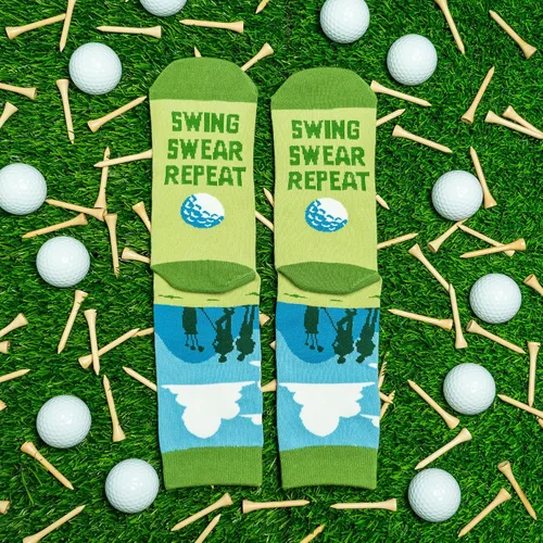 Vista 5 de Lavley Novelty Golf Socks - Funny Golf Gifts Stocking Stuffers for Men and Women
