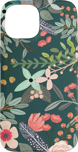 Vista 6 de Cute Colorful Garden Botanical Floral Pattern Case for iPhone 17