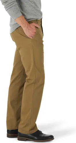 Vista 2 de Lee Extreme Motion Pantalón regular recto sin pliegues al frente para hombre