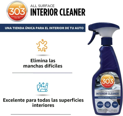 Vista 2 de 303 Products Limpiador de interiores, limpia fácilmente cualquier superficie, sin residuos, ideal para usar en pantallas táctiles, incluyendo