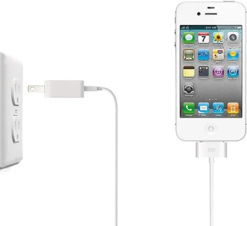 Vista 5 de ESK Cable de carga USB certificado de 6 pies y 30 pines con adaptador de corriente USB de 5 W para iPhone 4/4s, iPhone 3G/3GS, iPad 1/2/3, iPod