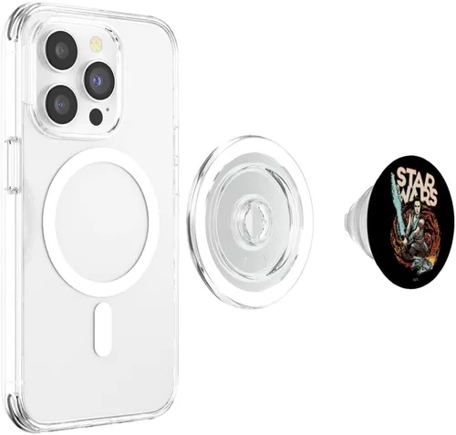 Vista 4 de Star Wars: The Rise Of Skywalker Rey Flames PopSockets MagSafe PopGrip para iPhone