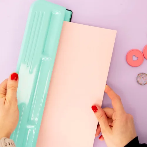 Vista 5 de Craftelier - Perforadora de Disco XL para Planner Perforadora Ajustable para Cuadernos Encuadernados y Suministros de Diario Perfora hasta 3