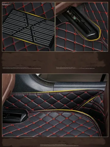 Vista 2 de Tapete para piso de automóvil hecho a medida para el 96% de los modelos de automóvil, cobertura completa, protección interior, impermeable, Beige
