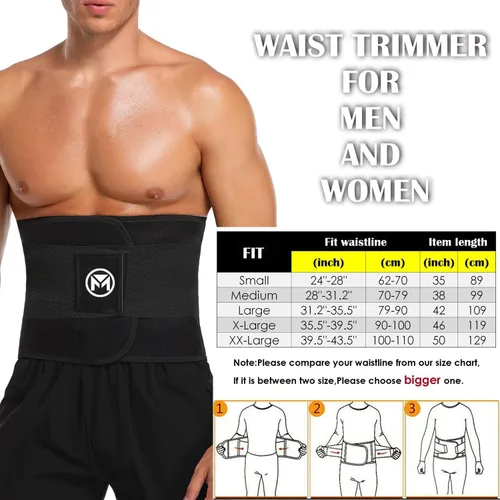 Vista 7 de Moolida - Faja para modelar la cintura, perder peso y reducir tallas para mujer u hombre; faja para brindar soporte a la espalda durante