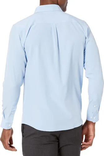 Vista 3 de Nautica Camisa Oxford con botones de manga larga para uniforme escolar para hombre joven