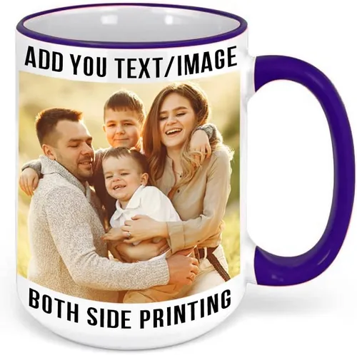 Vista 11 de Taza de café personalizada, regalo personalizado, taza de cerámica con foto, imágenes o texto, novedad de tazas personalizadas, perfecta para rojo