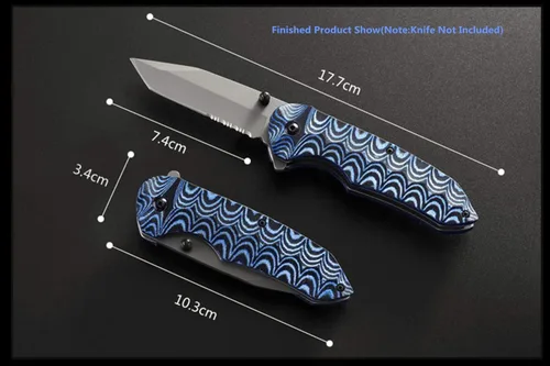 Vista 6 de Micarta cuchillo mango material losas cuchillos herramienta personalizada DIY para la fabricación de cuchillos Cuchillas en blanco