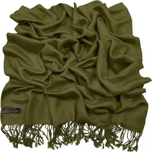 Vista 9 de CJ Apparel Solid Color Tassels Design Nepalese Shawl Seconds Scarf Wrap Stole Throw Head Wrap Pashmina Hand Made in Nepal New